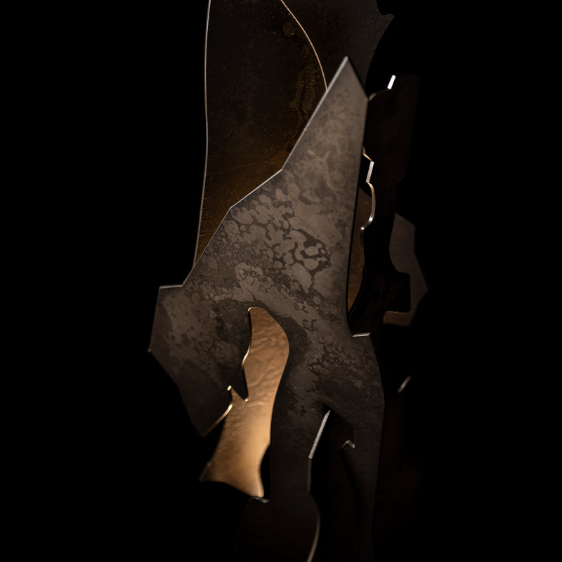 Fracture Floor Lamp, Dark Smoke, Dark Smoke
