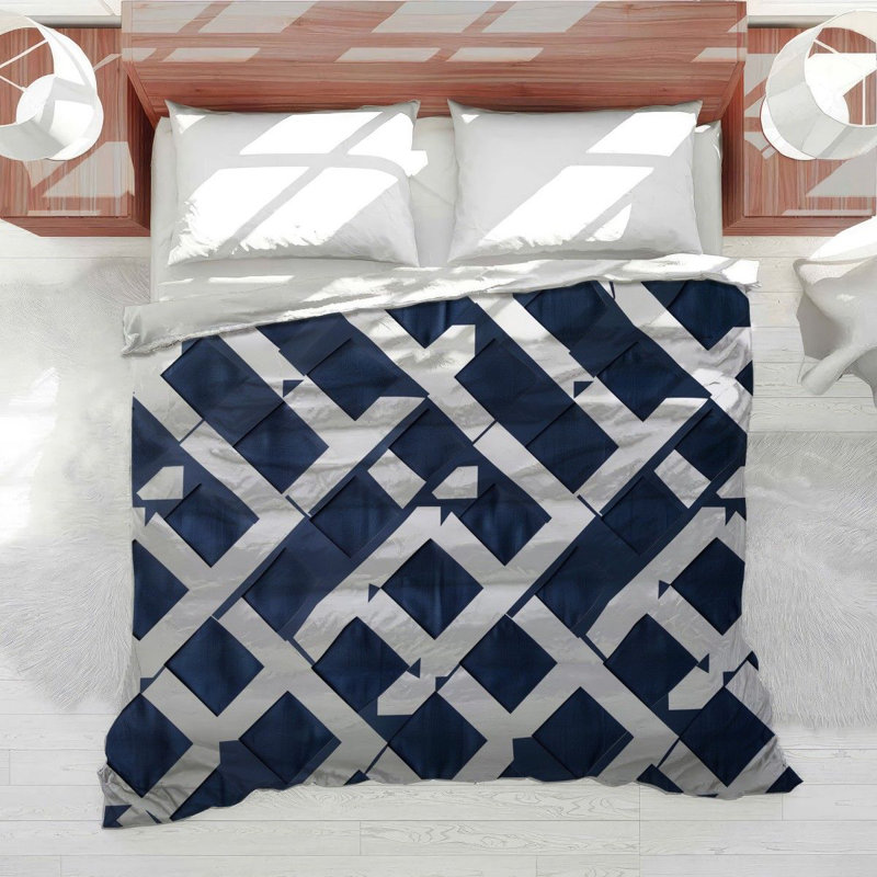 Geometric Shapes Cool Cotton Blend Comforter, Twin Comforter