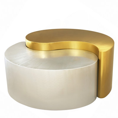 Table,Modern & Contemporary Style Coffee Table Made With Iron Sheet Frame