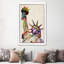 Statue Of Liberty by Michael Tompsett - Floater Frame Print on Canvas-23279870-23279844