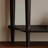 Black Solid Wood Half-circle Console Table-473083197
