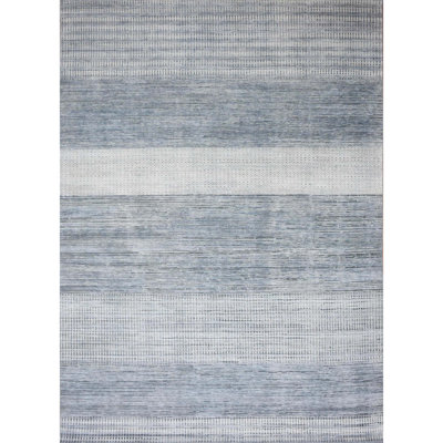 Hand Woven Silk and Wool Area Rug