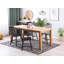 Fairchild Oak Solid Wood Top Dining Table-198466662-198466657