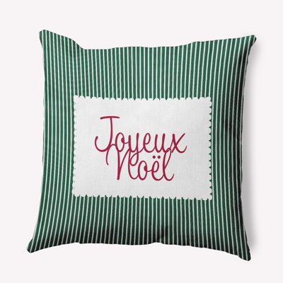 E By Design Polyester Throw Pillow In Green