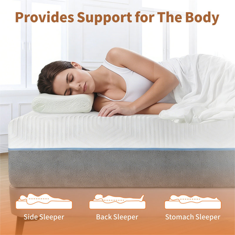 Matelas ferme en mousse viscoélastique 12 pouces, Grand lit