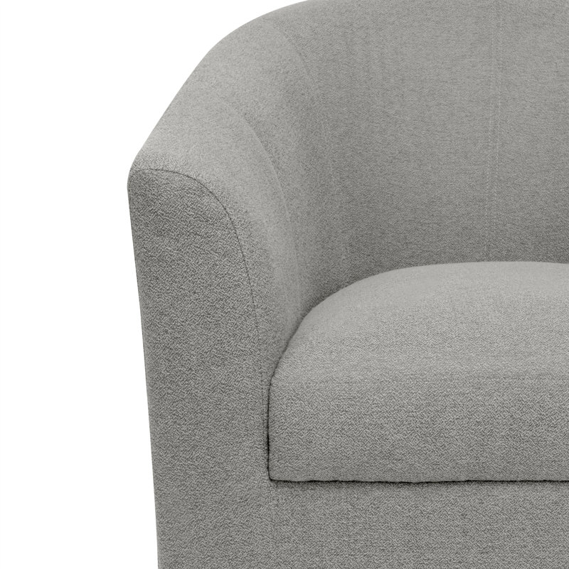 Hohenstein 360 Degree Swivel Barrel Chairs, accent chairs for living room with armrest, Modern Accent chair