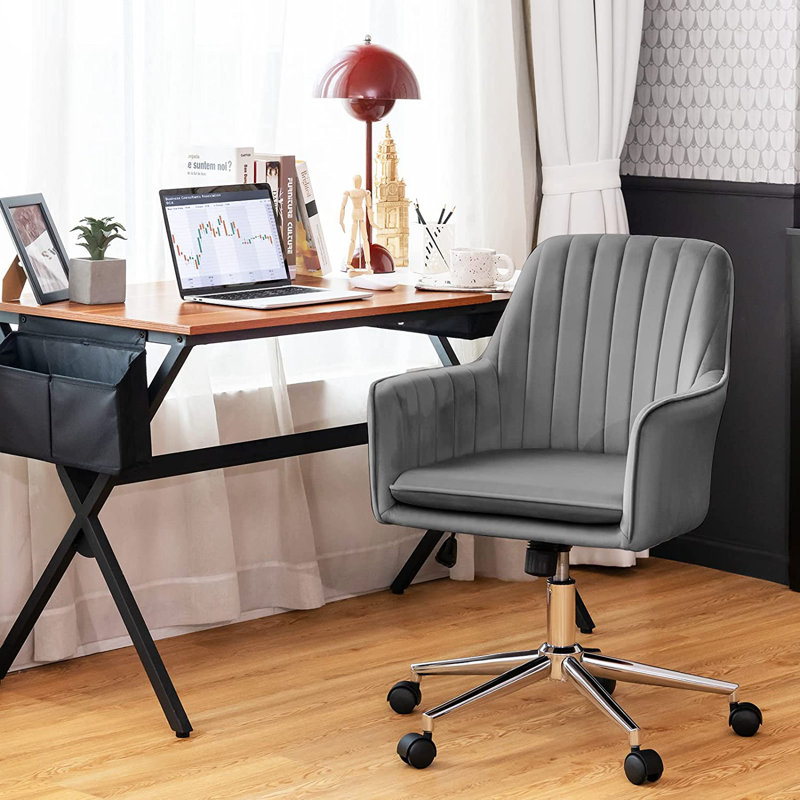 Abdinour Computer Desk Chair, Grey