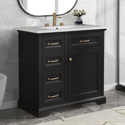 Meuble-lavabo moderne 36 "avec lavabo en céramique