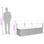 62cm Wide Patio Sofa with Cushions