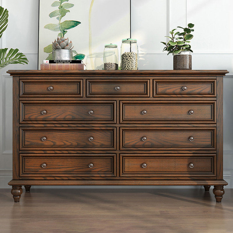 Retro Minimalist Brown High-Capacity Sideboard