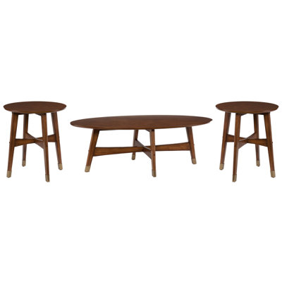 Rhoda 3 Piece Living Room Table Set