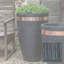 Grand pot à fleurs en béton coulé Vaghinag-65780130