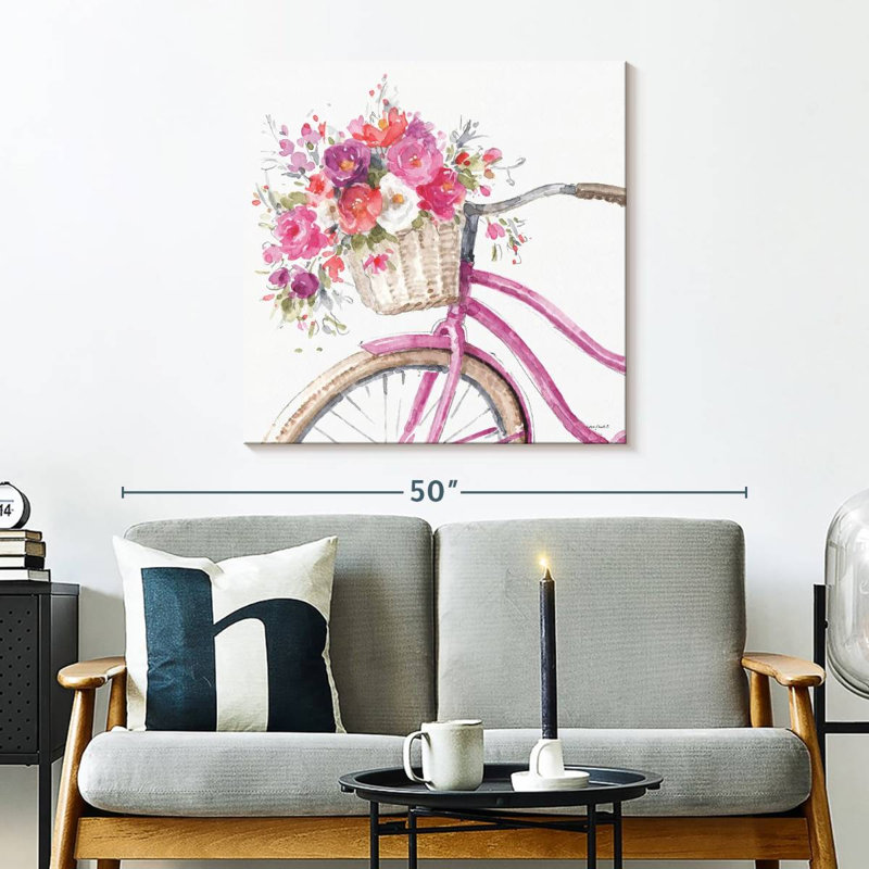 Harnek visiblement rose, H 30 po x l 30 po
