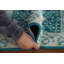 Tapis vert en laine vert Oushak
