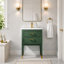 Ensemble de meuble-lavabo simple autoportant 24 po avec plateau en céramique Deon