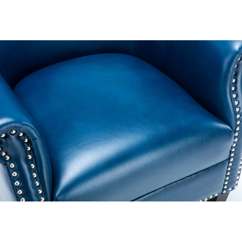 Fauteuil club bleu marine Hadley, Marine