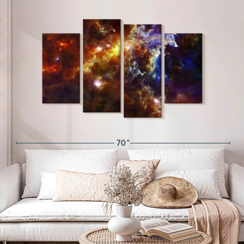 Oberle Rosette Nebula, 32" H x 52" W