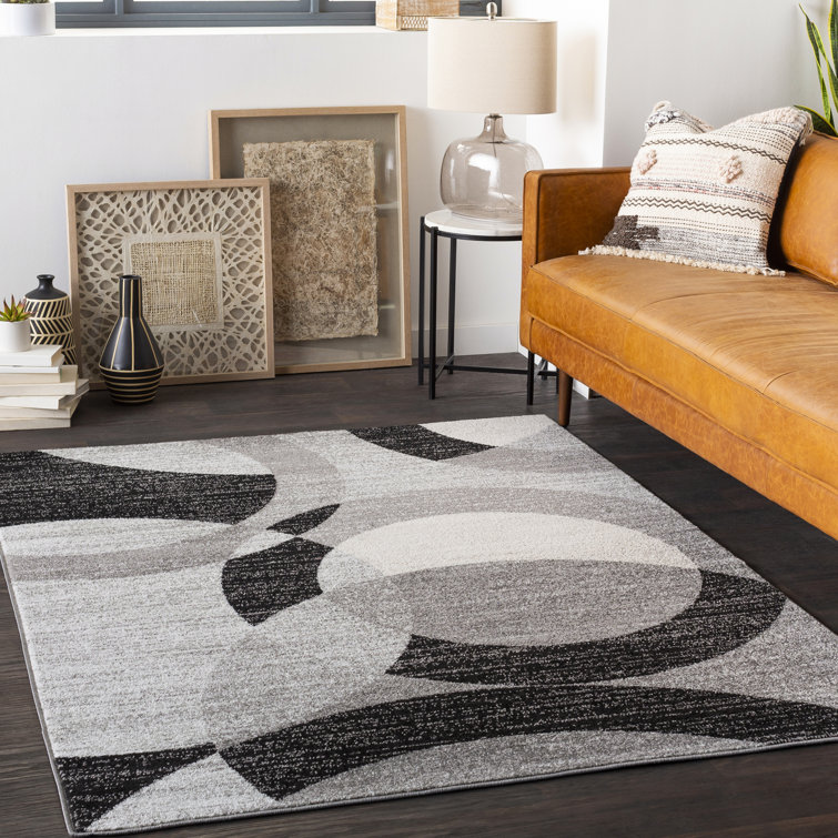 Tapis gris / noir Rubi