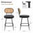 Counter Stool With Rattan Back-794721175-794839537