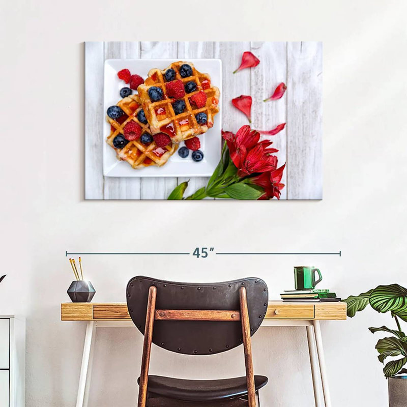 Yarlin Berry Waffles, 26" H x 39" W