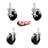 4 Piece Soft Rubber Caster Set