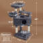 46" Burrowsville Cat Tree with Scratching posts & Perch Bed-1982350498