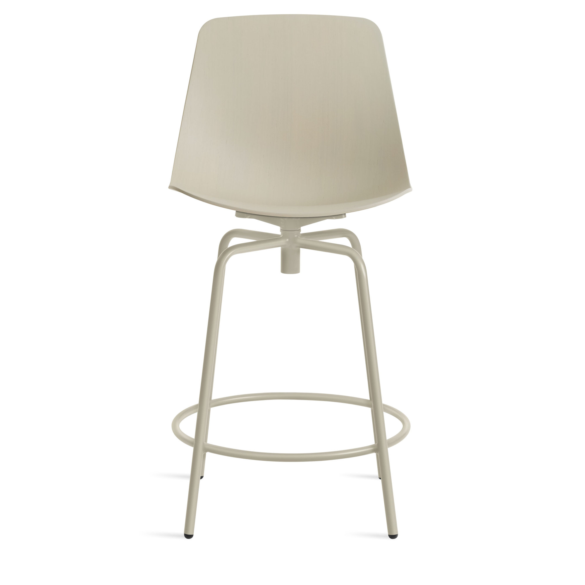 Clean Cut Swivel Stool, Counter Stool (24" Seat Height), Gray Green
