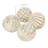  Carwyn Ceramic Handmade Carved Decorative White Orbs & Vase Filler with Varying Patterns Set
