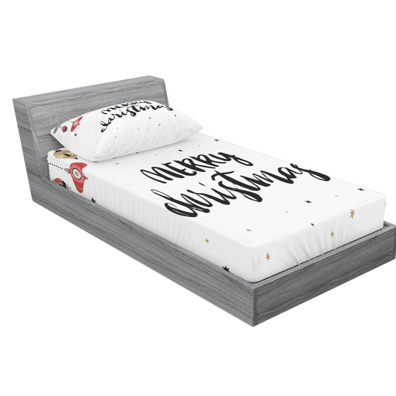 Microfiber Sheet Set, Twin Sheet Set with Fitted Sheet