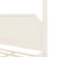 Lit plateforme à baldaquin en bois avec tête de lit et pieds de support-129599272-129599273