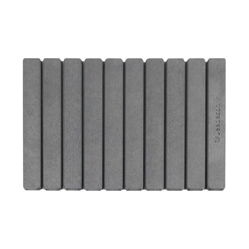 15.4 In. X 23.6 In. Diatomaceous Earth Bathroom Mat, Folding Model Stone Bath Mat, Gray