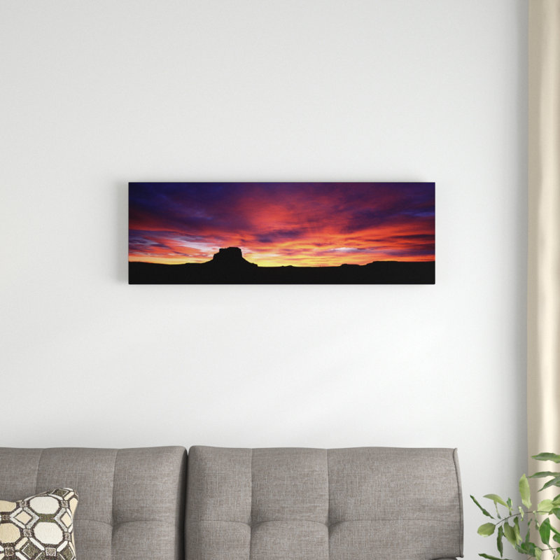 «Buttes at Sunset, Chaco Culture National Historic Park, New Mexico», reproduction de photo sur toile, Toile tendue