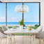 Lustre Ellie moderne avec corde en raphia blanc blanchi-776447601-776447602