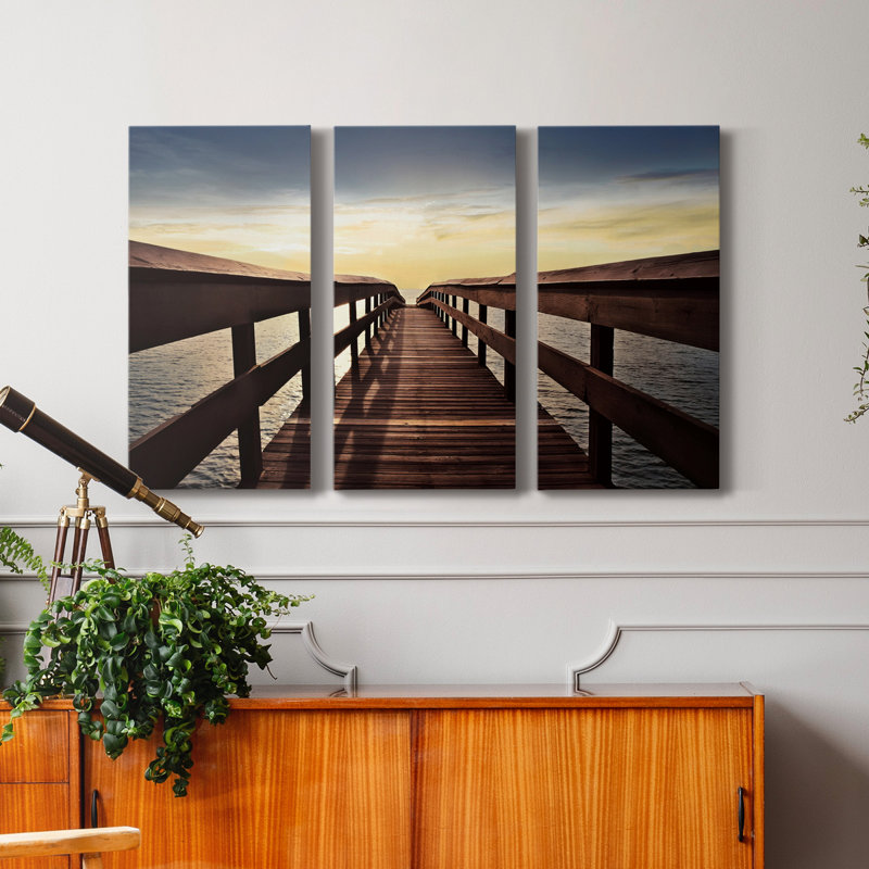 Naples Cove - photographie sur toile tendue 3 pièces, H 12 po x l 24 po x P 1 po