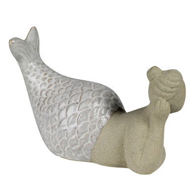 Laying Mermaid, Ceramic