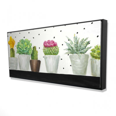 Mini Cactus And Succulents Print On Canvas