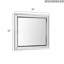 Miroir Alana G6800-M, champagne argenté
