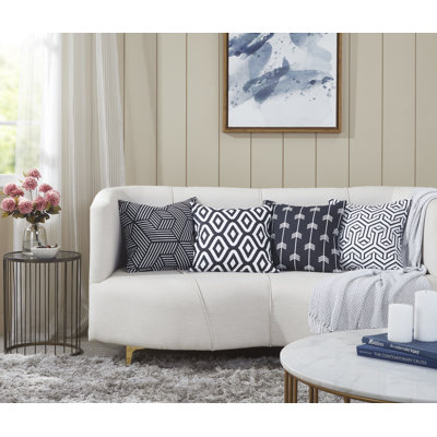 Dash Geometric Square Cushion Cover