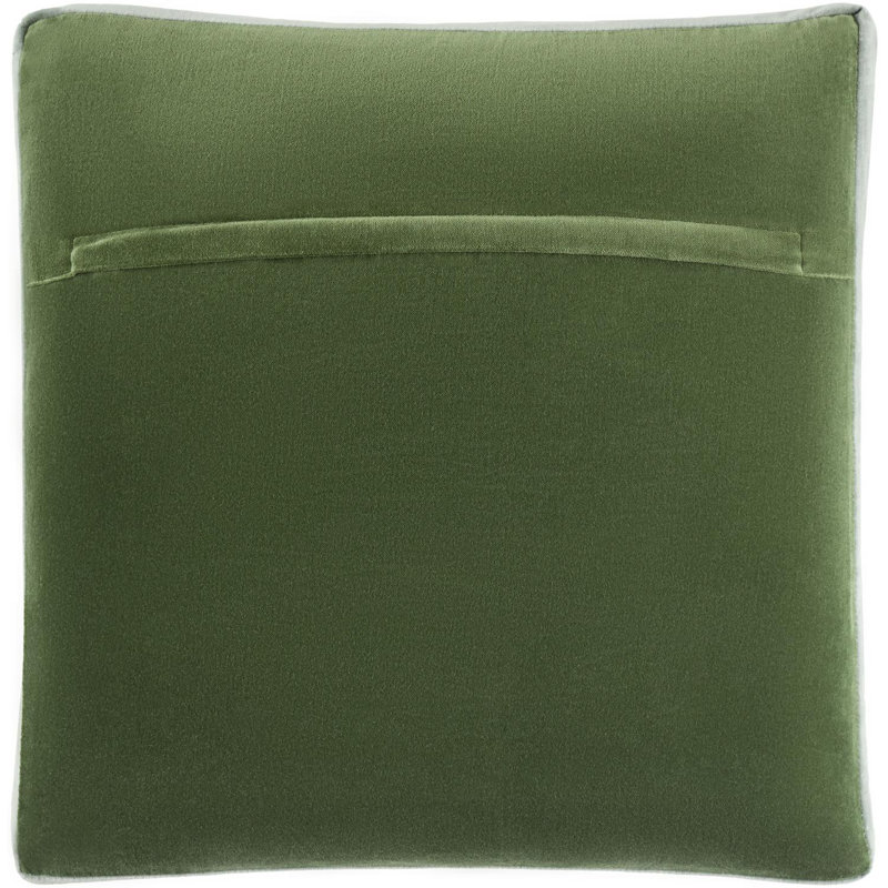  Nicholas Cotton Throw Pillow, 18" x 18", Pillow Cover Only - No Insert, Brown/Pink