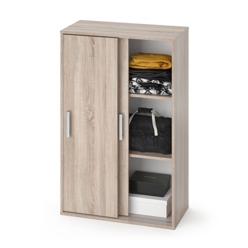 Fundy 2 Door Manufactured Wood Wardrobe, Brown