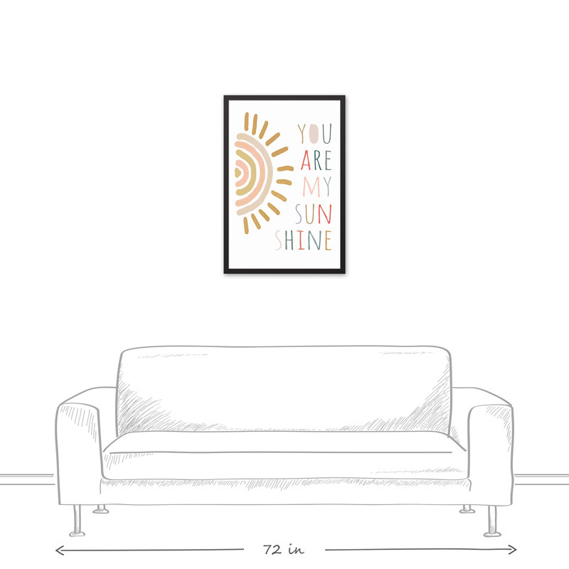Art encadré soleil, H 31,75 po x l 21,75 po x P 1,75 po