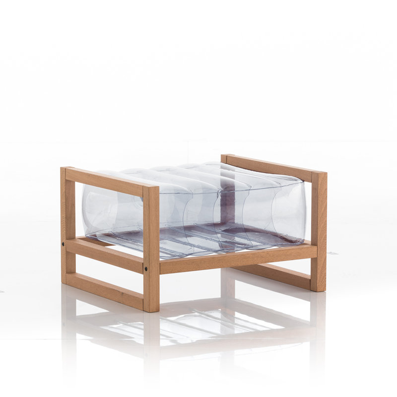 Yoko Outdoor Ottoman, Grey