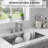 Brushed Nickel Widespread Bathroom Faucet - 2-handle Modern Square Vanity Sink Faucet With Drain & Hoses Included