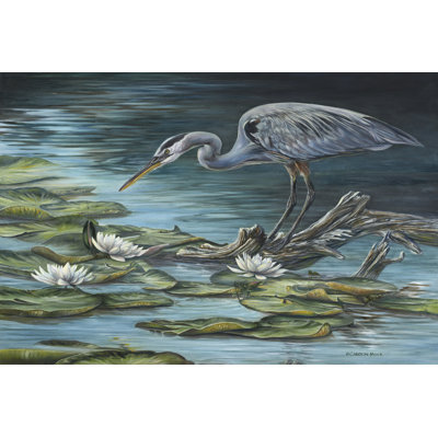 Heron Haven 1 Piece Wrapped Canvas Painting