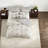 Cozy Ivory Reversible Bedding Sets, Polyester Comforter For Elegant Home