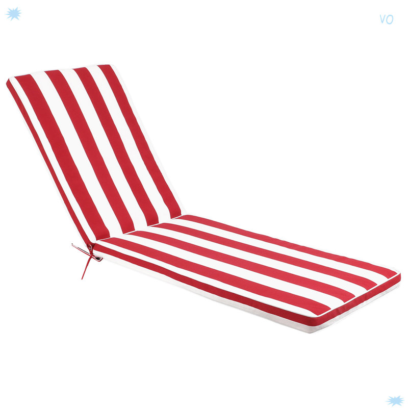 Mobilier de patio pour l'extérieur, Rayures rouges, Coton