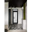 Porte d'entrée extérieure prémontée en fibre de verre, verre dépoli, Manux 8102, finition noire mate, fenêtre supérieure. Convient aux bureaux, aux commerces et aux résidences. Parfait pour l'entrée, les patios et les garages. Dimensions : L 30 x H 80 + 14 pouces (ouverture gauche vers l'intérieur).-98195588-98195591-98195589