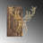 Elegant Decorative Wooden Wall Accessory, Walnut & Gold Finish, 22.0 x 22.8 inches | 50% Real Wood (Thickness: 1.2 inches) & 50% Metal (Thickness: 0.06 inches) | Unique Textures, Perfect for Home Décor & Stylish Interiors-1624023260