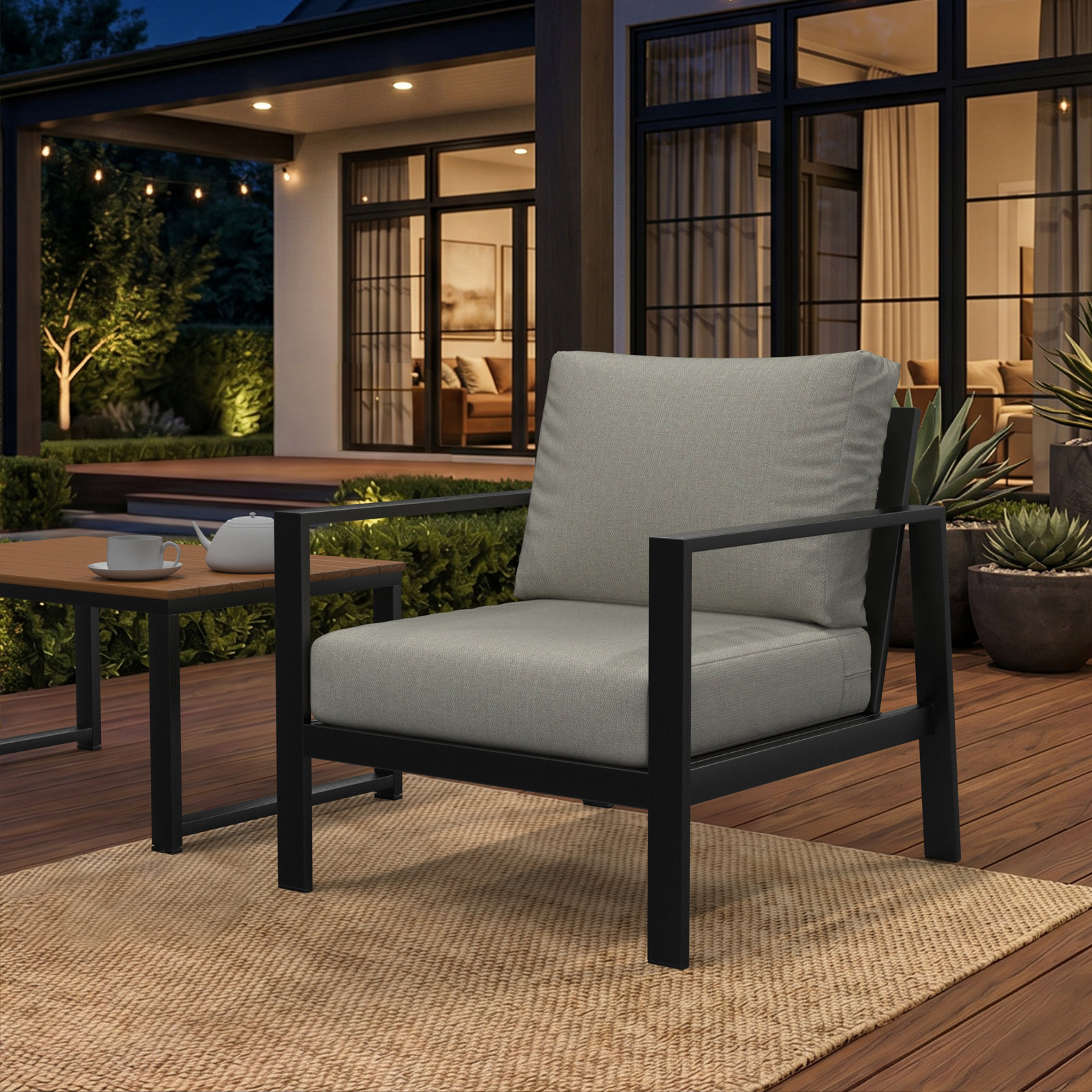 Lani 24" Sunbrella® Seat and Back Cushion, Sunbrella® Play Sage