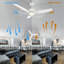 Ventilateur de plafond intelligent à 3 pales avec lumière DEL-403107344-461021576